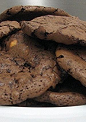 Keserűcsokoládés korong (Cookies) recept fotója