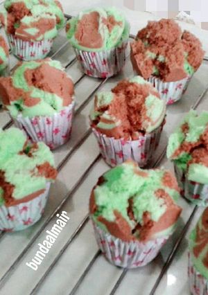 Foto resep Bolu Kukus kurang Ngakak Choco Pandan