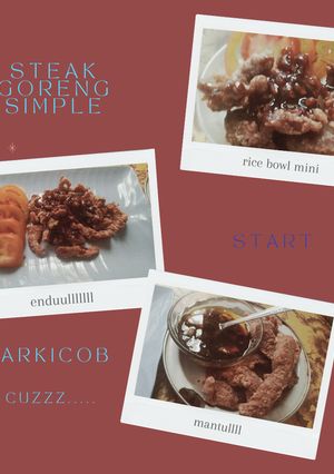 Foto resep 98.21 Steak goreng simple