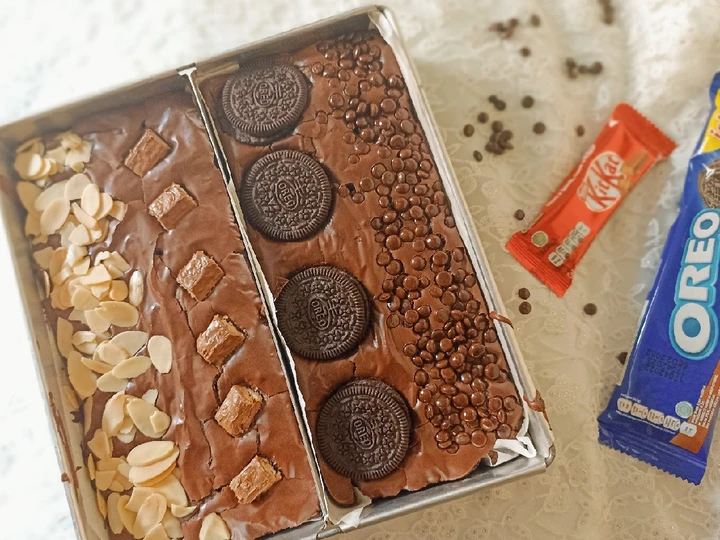 Langkah Mudah untuk Membuat Resep Fugdy Brownies - Shiny Crust yang Menggugah Selera Anti Ribet, Mantap
