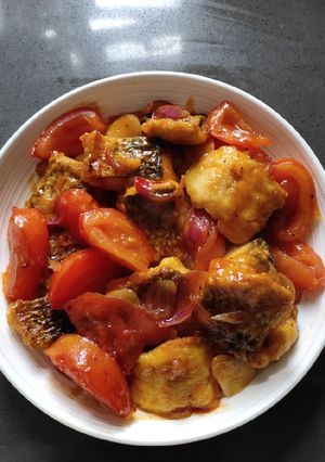 A picture of Sweet and Sour Grey Mullet.