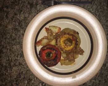 New Recipe Stuffed peppers and tomato Home Style