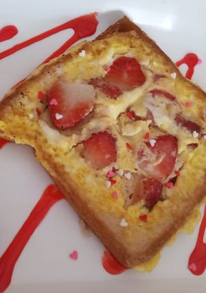 A picture of Strawberry french toast.