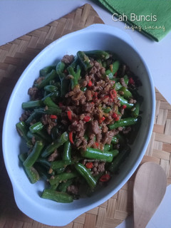 Foto resep Cah Buncis Daging Cincang