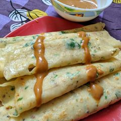 A picture of Cheesy Egg Crepe.