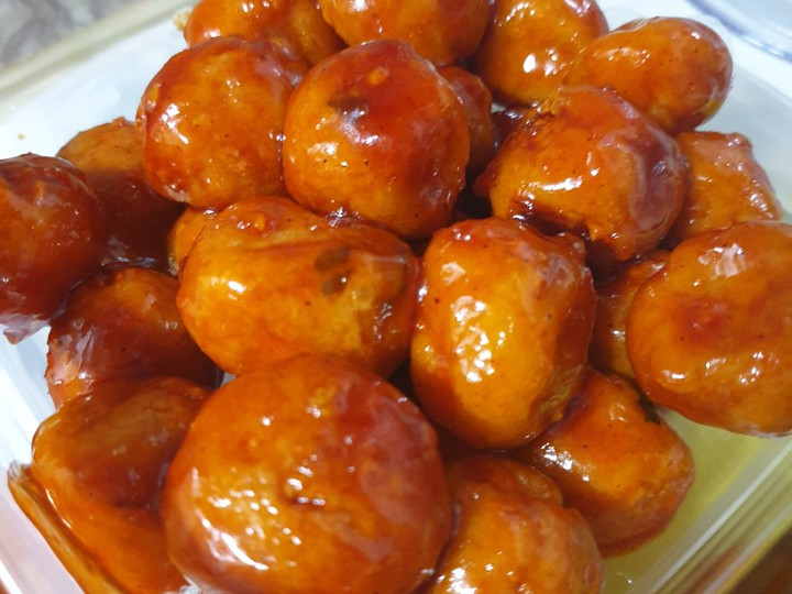 Resep Bola tahu saus pedas manis yang Menggugah Selera