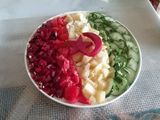 Salade Algérienne aux Couleurs du Drapeau