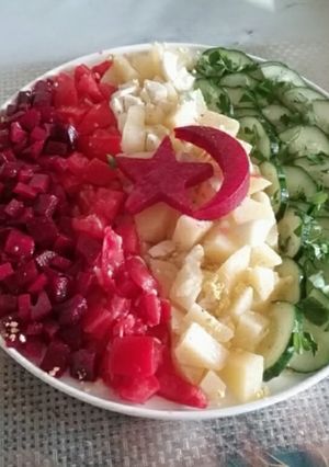 Une photo de 🇩🇿 Salade Algérienne aux Couleurs du Drapeau