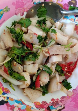 รูปของ ยำหมูสามชั้นคีโต