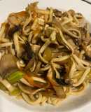 Fideos Udon con verdura