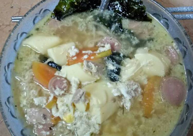 Cara Gampang Menyiapkan Sup Bobot Nori Tofu Anti Gagal