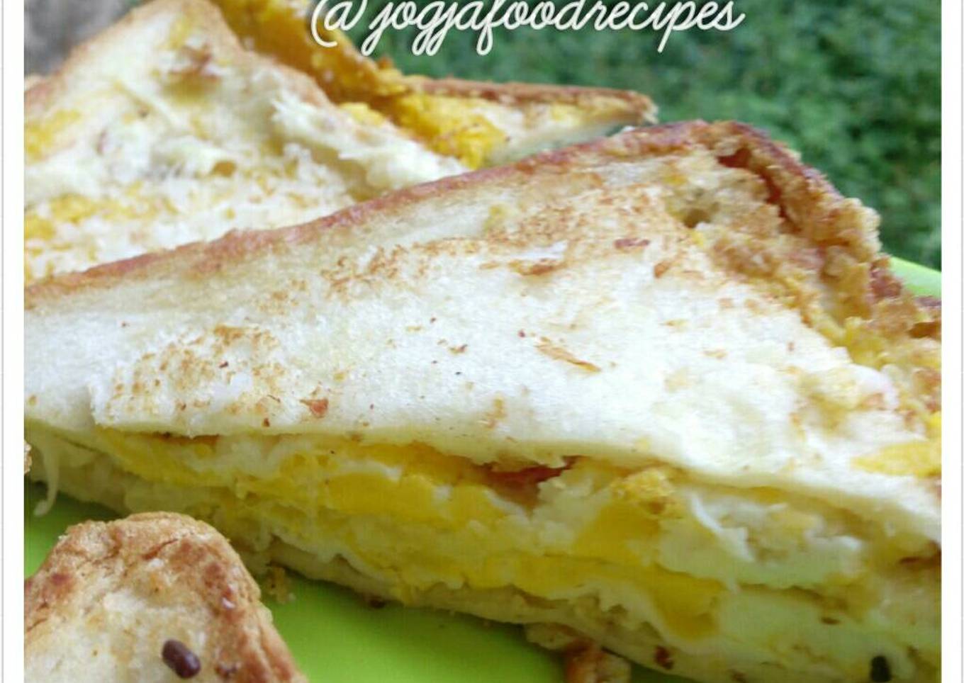 Roti Bakar Telur Keju Yummi (Sarapan Simple Istimewa)