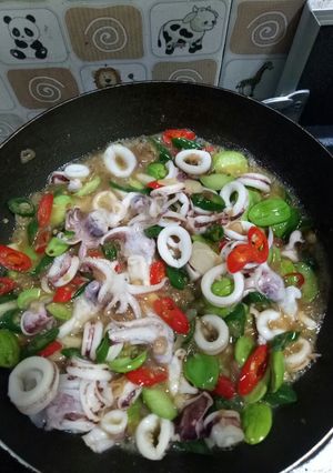 Foto resep Cumi Pete ala resep Sarwendah👌mantull(mantabzz betull)