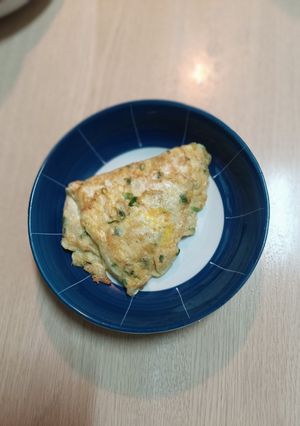 蝦皮蔥花煎蛋 的食譜成品照片