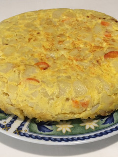 Una foto de Tortilla española con zanahoria