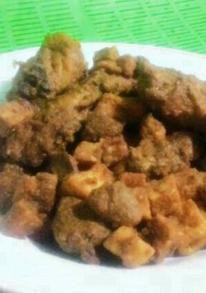 Foto resep Sambal goreng hati kunyit tahu tempe
