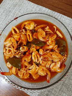 Foto resep Udang Cumi Saus Padang