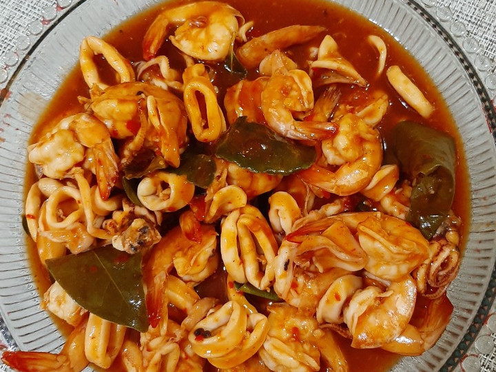 Resep Udang Cumi Saus Padang, Bisa Manjain Lidah