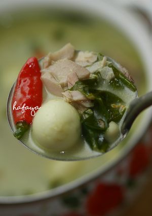 Foto resep Sayur Lodeh Daun So, Telur Puyuh dan Gori 🍵💜