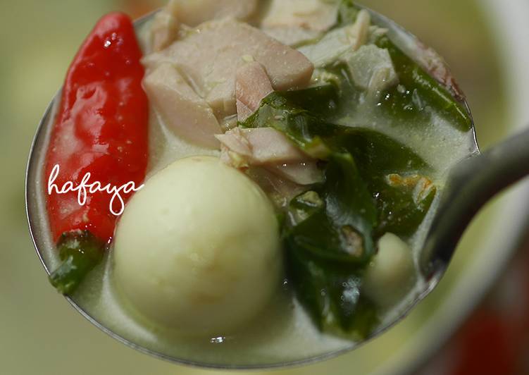 Resep Sayur Lodeh Daun So, Telur Puyuh dan Gori 🍵💜 yang Lezat Sekali