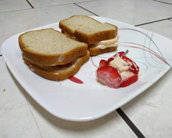 Fresh, Cooking Recipe Strawberry cream cheese sandwich Restaurant Style