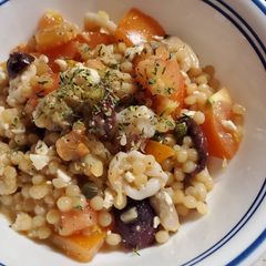 A picture of Mediterranean Couscous with Seafood Mix.