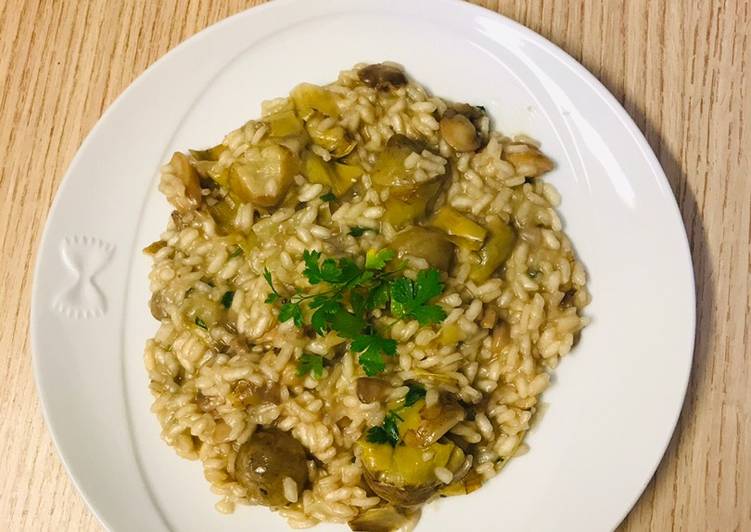 Ricetta Risotto carciofi e funghi di Letizia Vasta Cookpad