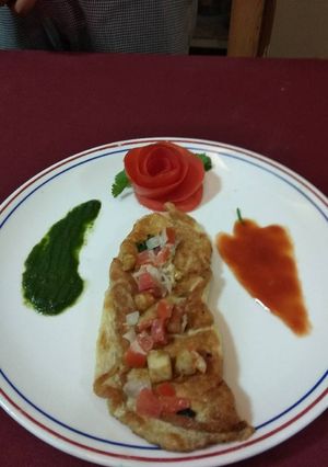 A picture of Stuffed omelette.