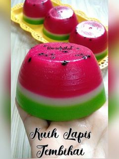 Gambar Kuih Lapis Tembikai