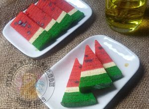 Gambar Kek Lapis Tembikai Cheese