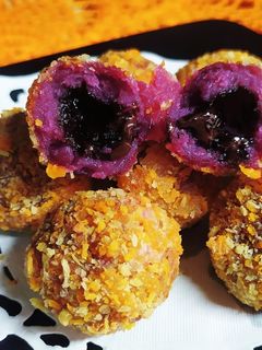 Foto resep Bola bola ubi ungu