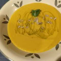 Una foto de Sopa de zapallo