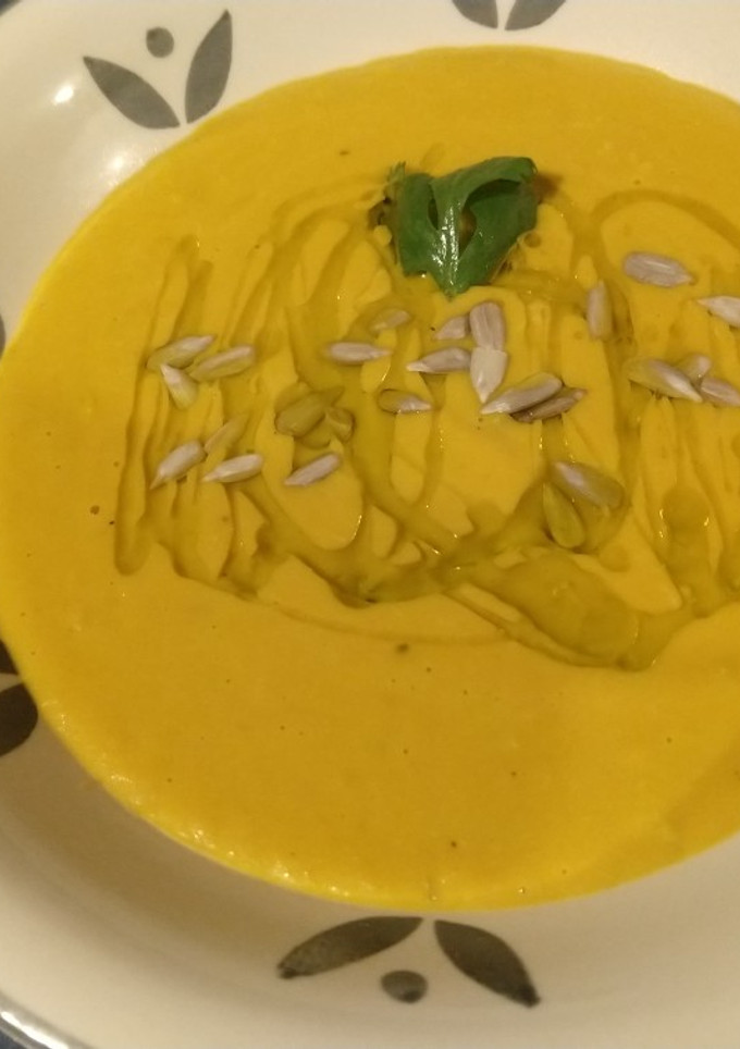 Una foto de Sopa de zapallo
