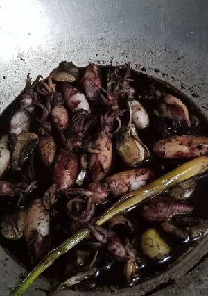 Foto resep Cumi hitam simple