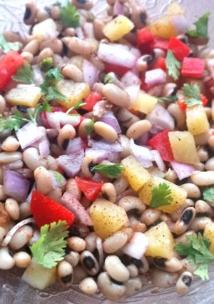 A picture of Lobia Chaat.