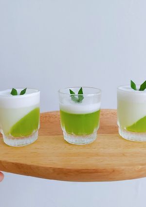 รูปของ Panna cotta พานาคอตต้ากะทิใบเตย (วุ้นกะทิใบเตยของคนคูลๆ)