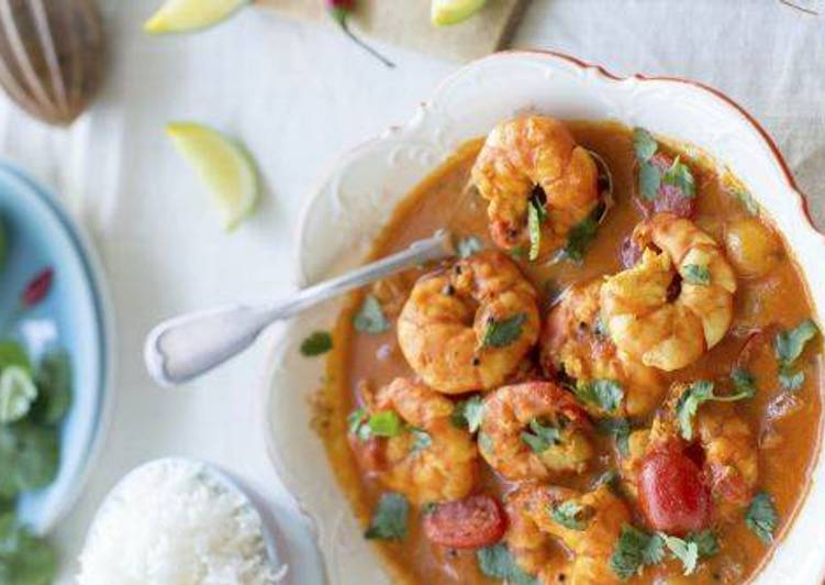 Easiest Way to Goan prawn curry with raw mango