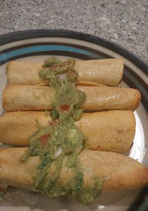 A picture of Air fryer taquitos.