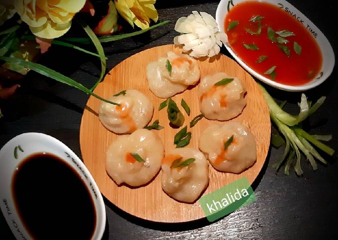 Chicken mince steamed knots