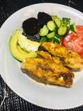 Pescado a la plancha con salsa tahini!