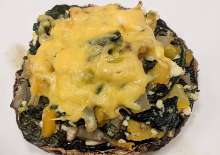 Easiest Way to Make Favorite Stuffed Spinach &amp; Feta Mushrooms