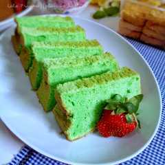 A picture of Chiffon Cake Pandan Tepung Beras (Gluten Free).