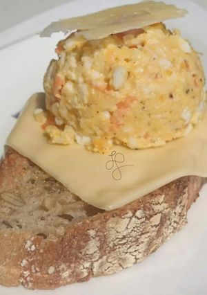 A picture of Egg Salad with Coconut Milk Diet Brunch Sandwich / DAY 3.