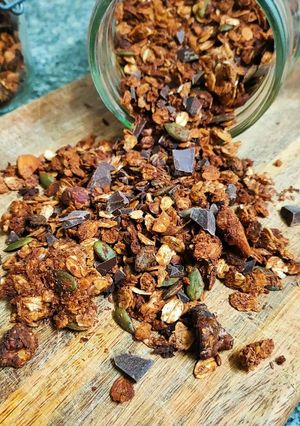 Foto de Granola de chocolate negro