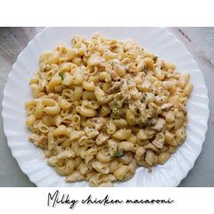 A picture of Milky chicken macaroni.
