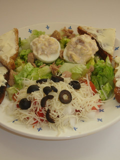 Una foto de Ensalada beig claro