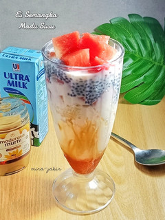Foto resep Es Semangka Madu Susu