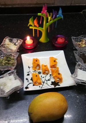 Mango dilkash khandvi रेसिपी मुख्य फोटो