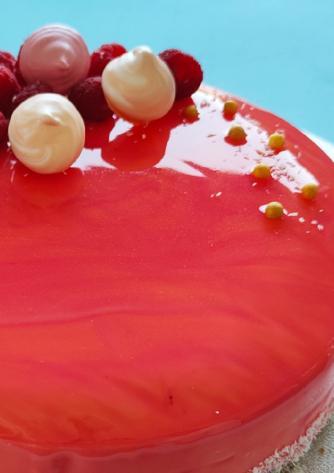 Una foto de Glaseado espejo para tartas