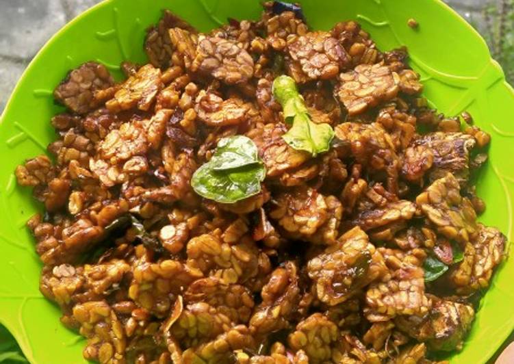 Cara Membuat Kering tempe pedas manis Anti Gagal